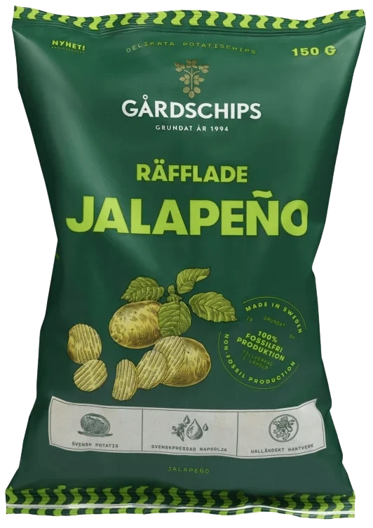 Potatischips Riflet Jalapeno 150g Gårdschips