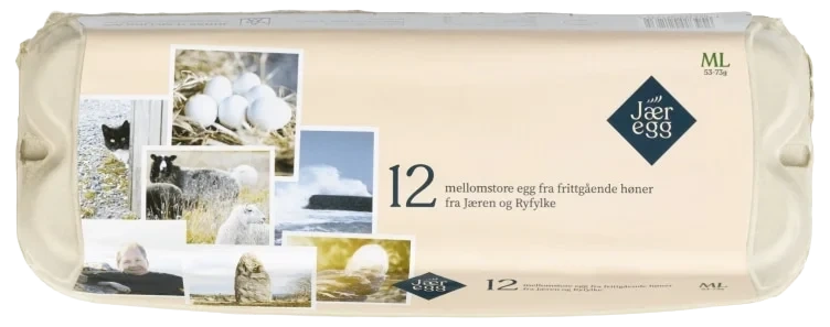 Egg Frittgående 12stk M/l J.h.meling