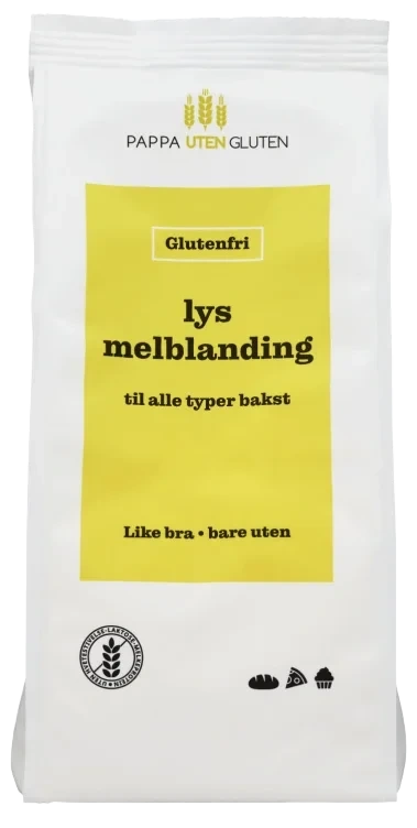Lys Melblanding Glutenfri 500g Pappa uten Gluten