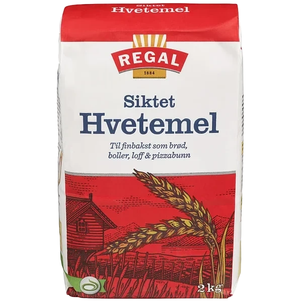 Hvetemel 4x2kg Regal Helt Brett