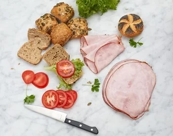 Lantskinka rökt skivad