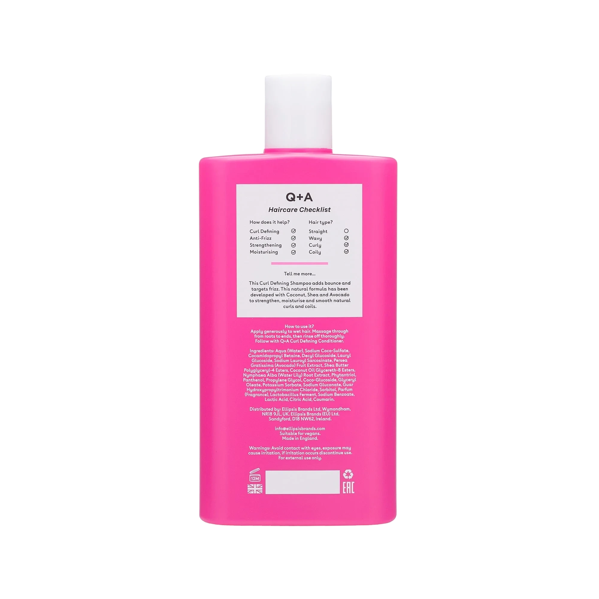 Q+A Curl Defining Shampoo, 250 ml
