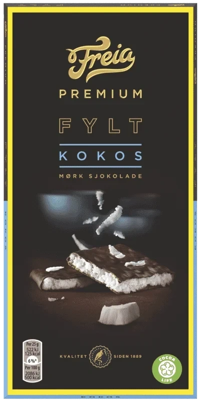 Freia Premium Fylt Kokos 150g