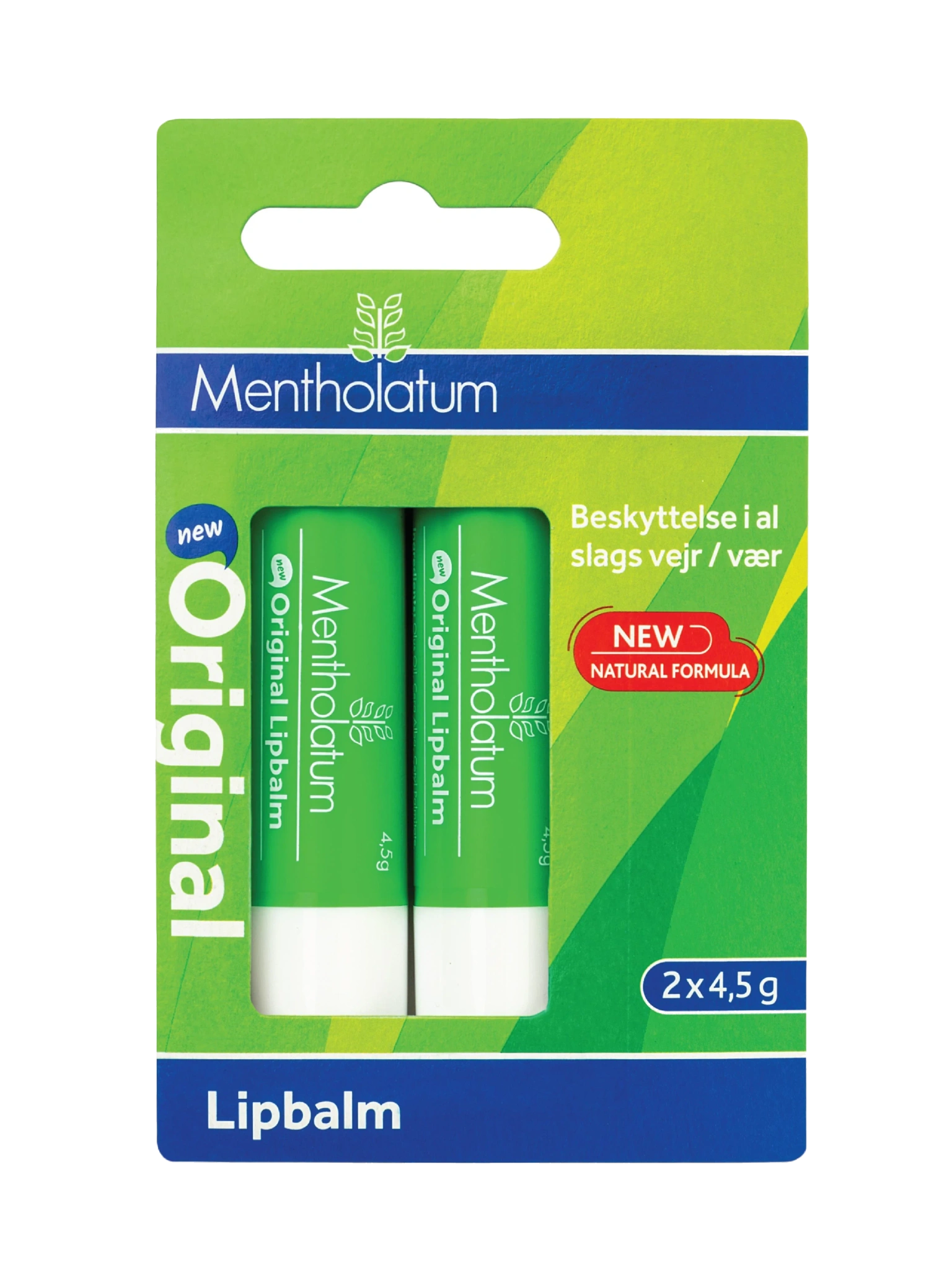 Mentholatum Lip Balm, 2 x 4,5 g