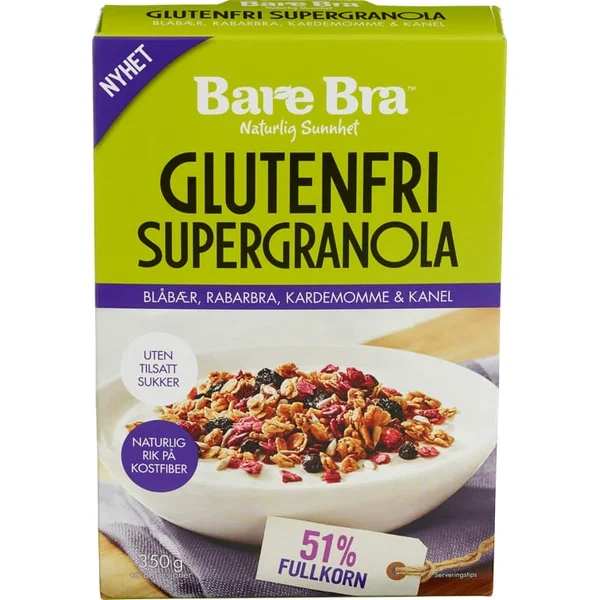 Supergranola Glutenfri 350g Bare Bra