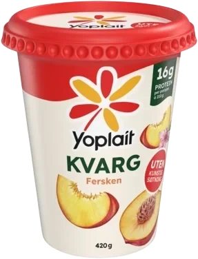 Yoplait kvarg fersken 420g