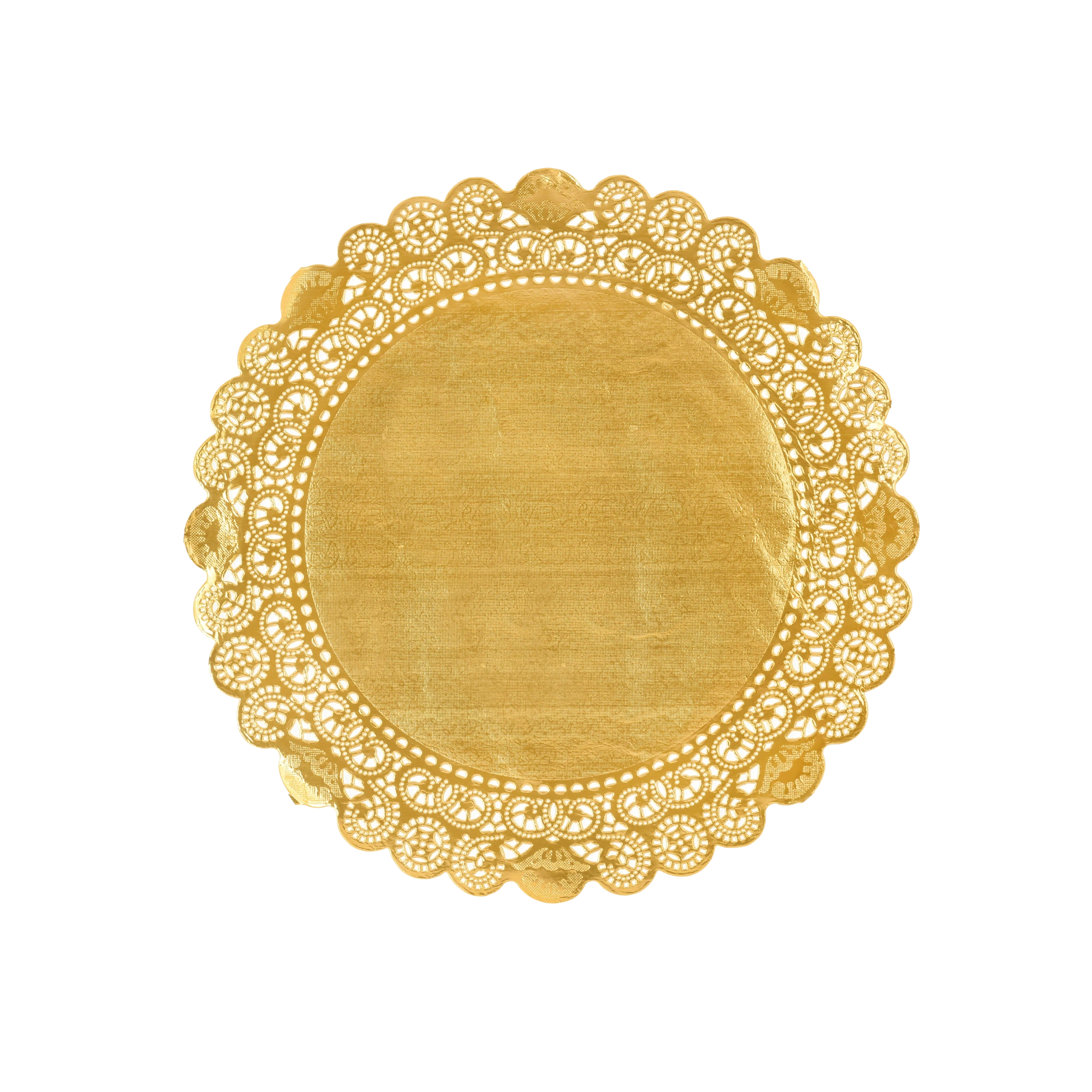 Tortenspitzen rund Gold