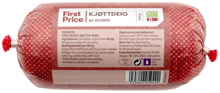 Kjøttdeig Snabb 400g First Price
