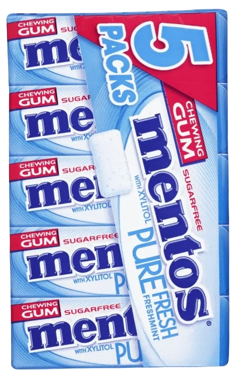 Mentos Gum Pure Fresh Fresh Mint Mp5 66g