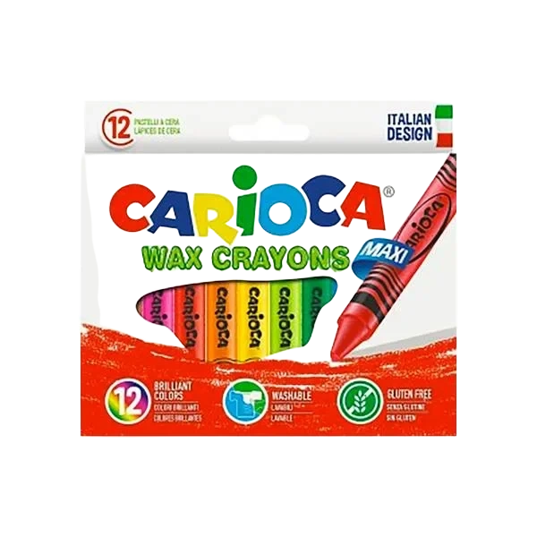 Voksfargestifter Maxi - 12pk
