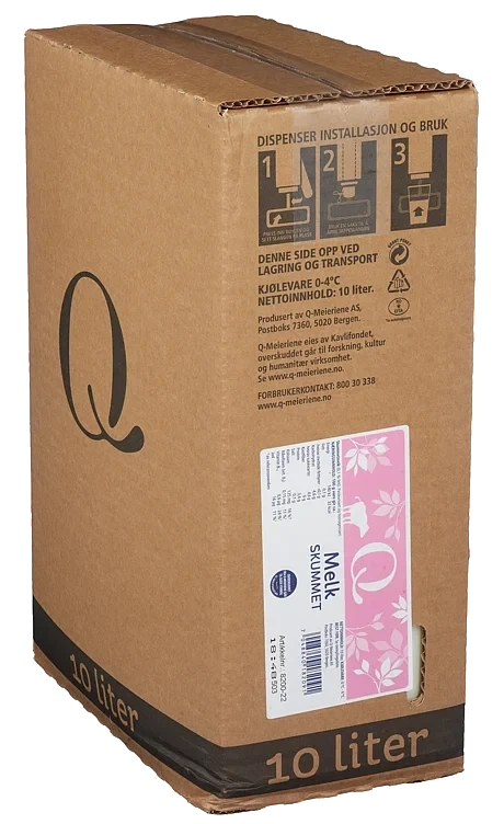 Skummetmelk bib 10l