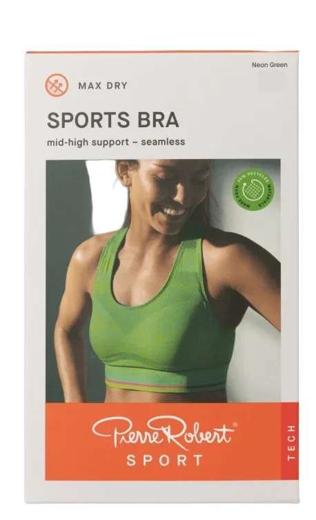 Sports Bra Mid High Neon L Pierre-Robert