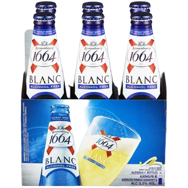 Kronenbourg 1664 Blanc Alk.Fri 0,33lx6 flaske