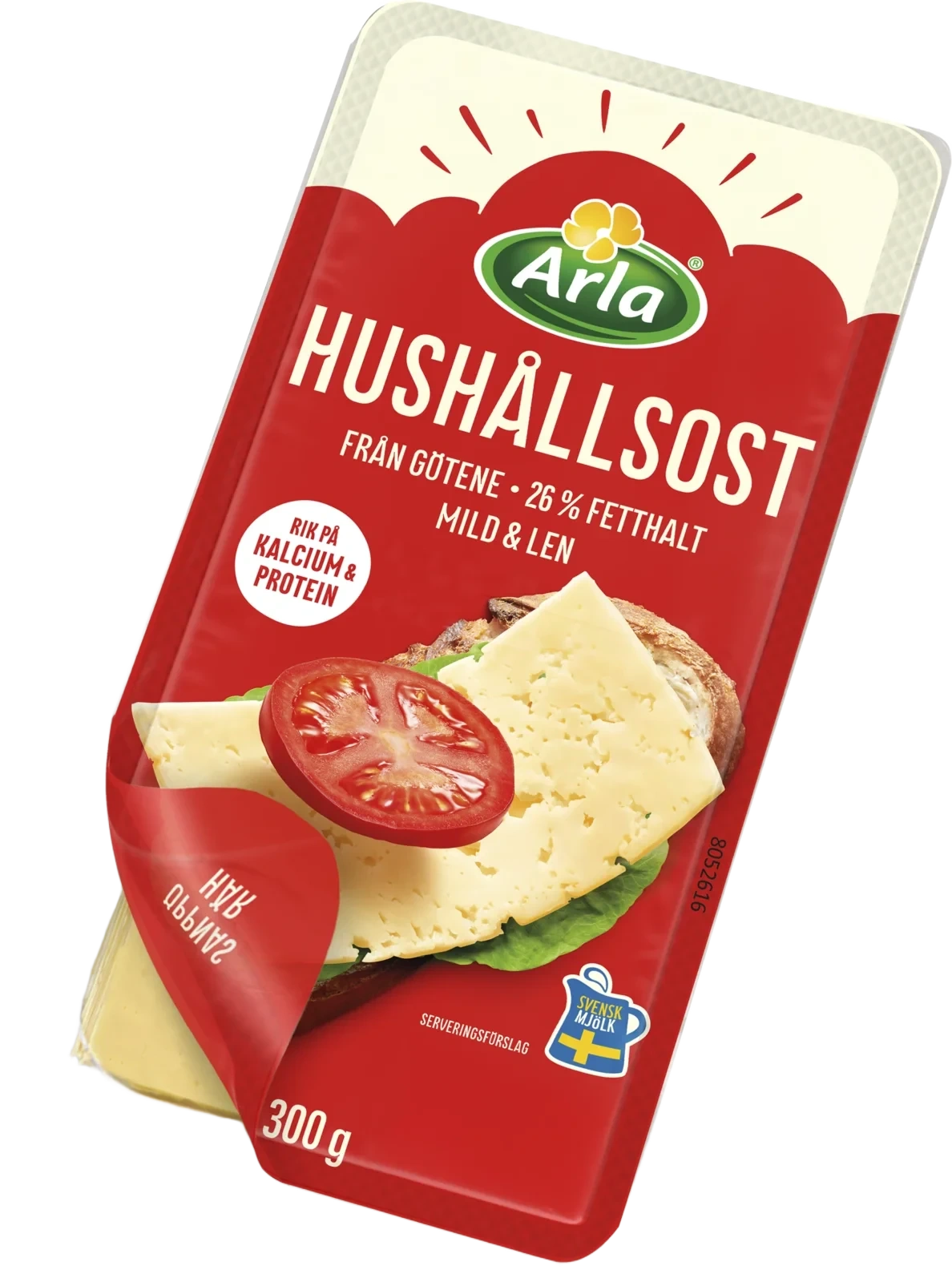 Götene Hushållsost skivad ost 26% 300g
