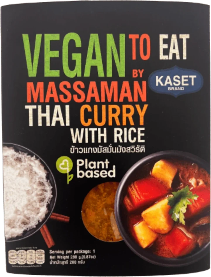 Kaset Vegan Massaman Curry med Jasminris 290g