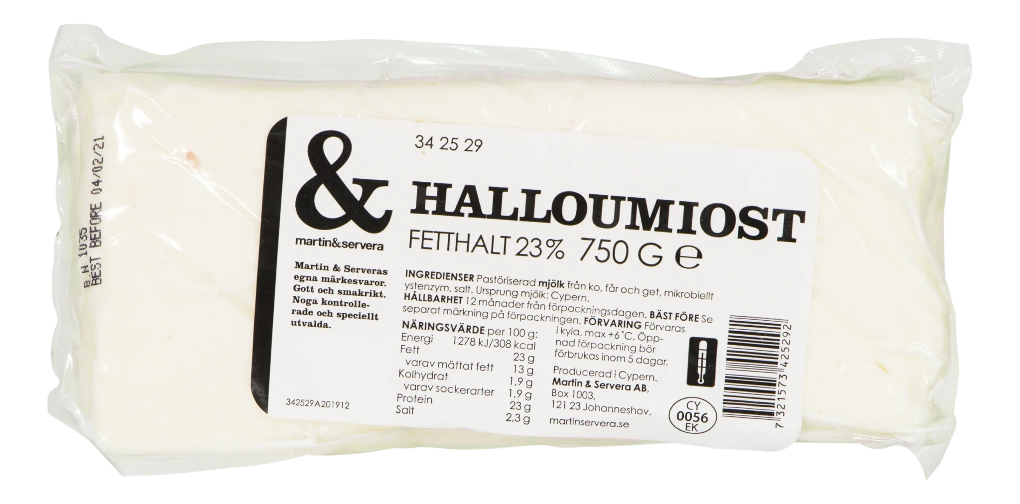 Halloumi block PDO