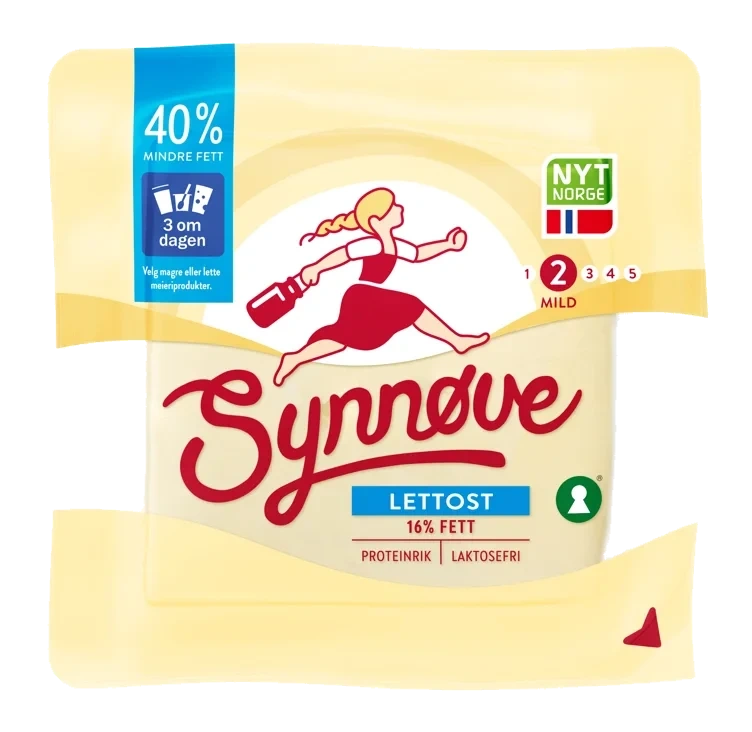 Gulost Lett 16% 480g Synnøve