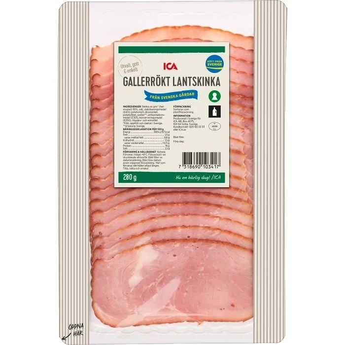 Lantskinka Gallerrökt 280g ICA