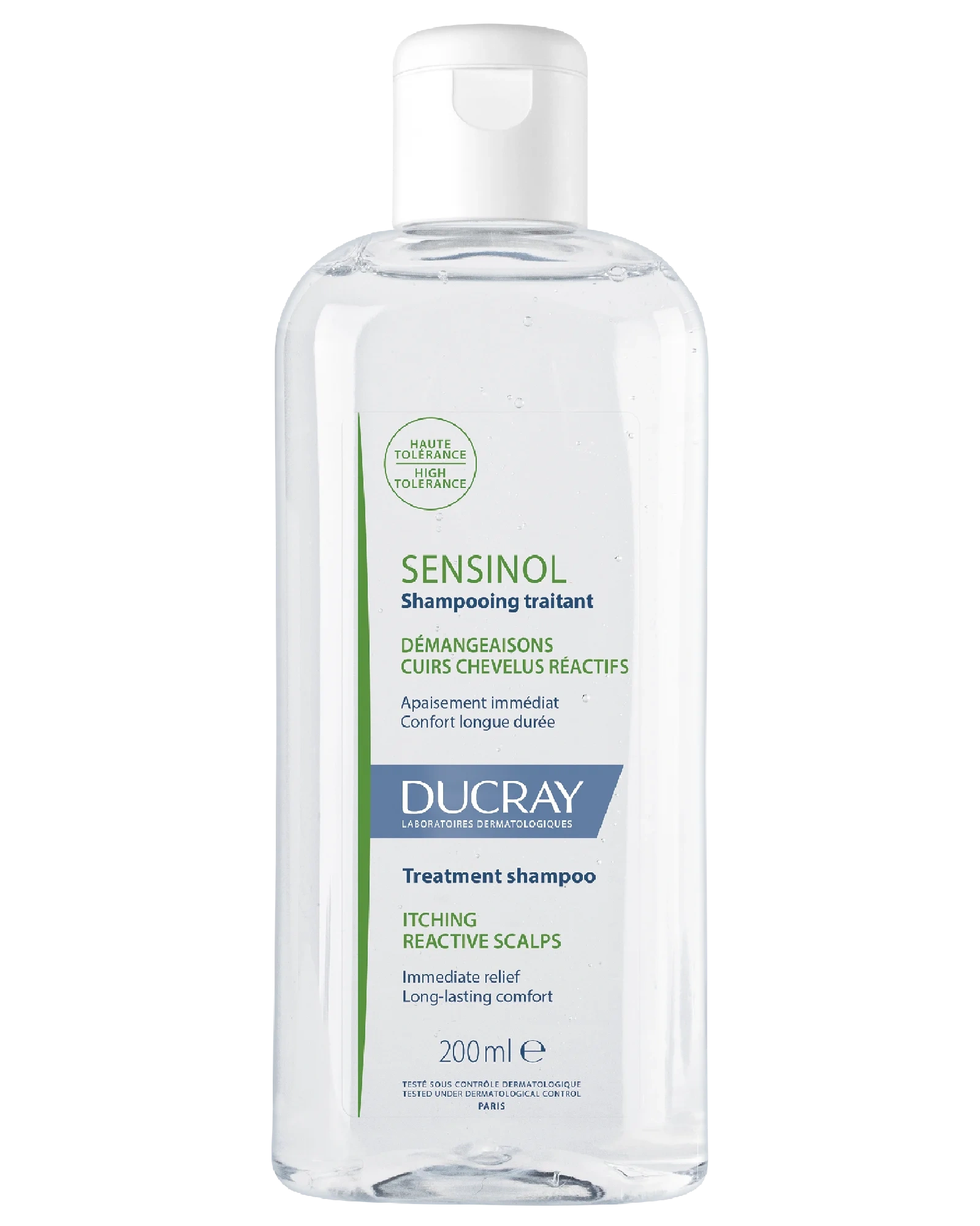 Ducray Sensinol sjampo ved kløe og sensitiv hodebunn 200 ml