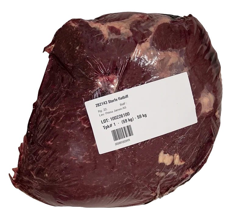 Storfe Flatbiff Rå Ca 4,5kg Frys Mydland