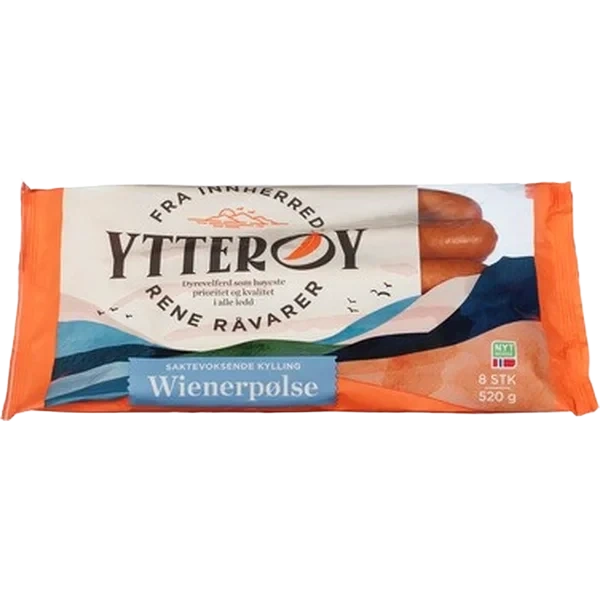 YTTERØY Kylling Wienerpølse Halal