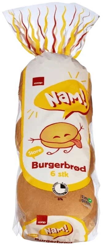 Coop Nam Store Burgerbrød 540g