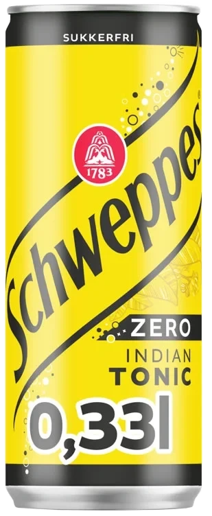 Tonic Water Zero 0,33l boks Schweppes