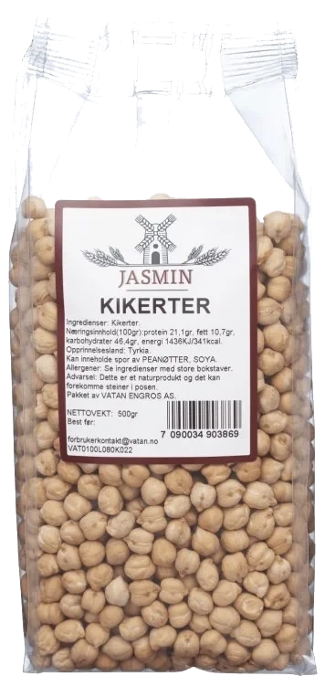 Kikerter 500g Jasmin