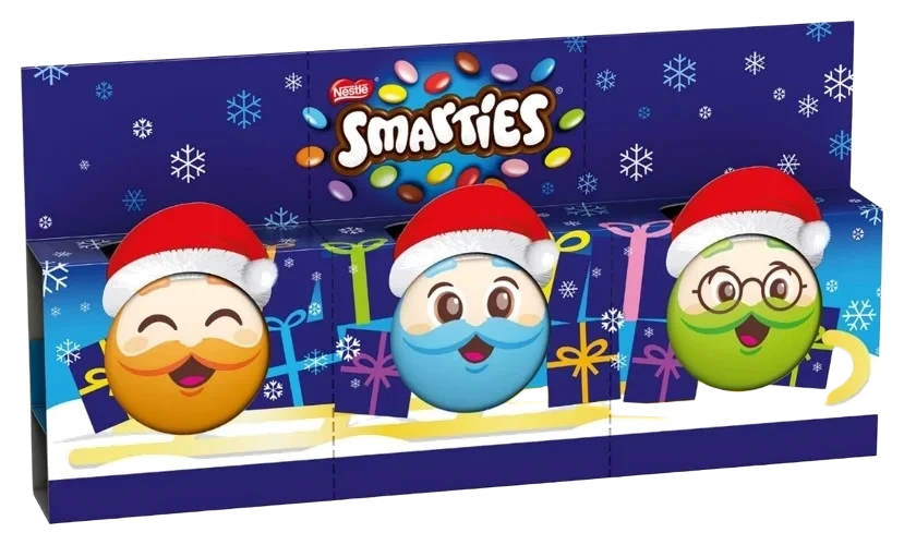 Smarties Julefigurer 3pk 55.5g
