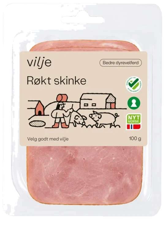 Røkt Skinke 100g Vilje
