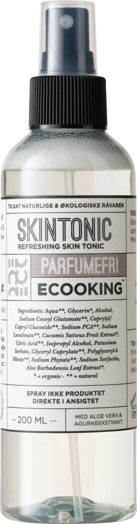 Ecooking Skin Tonic Fragrance Free 200 ml