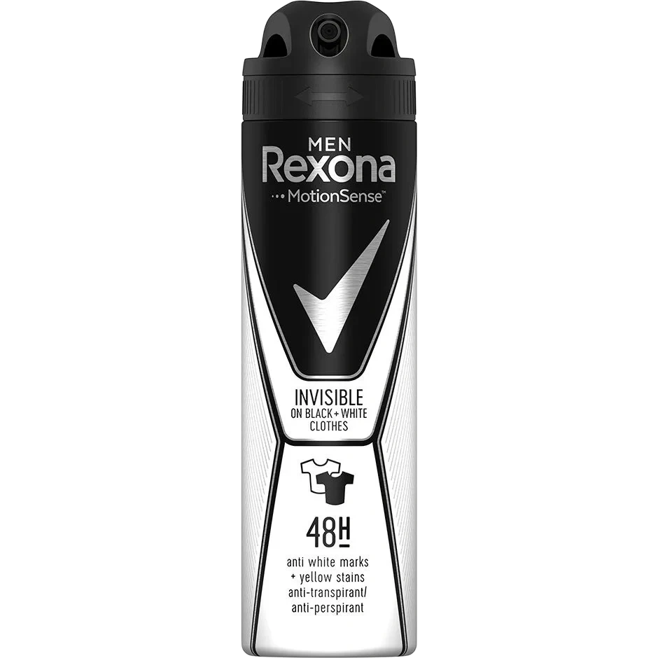 Rexona Men Invisible Black & White Antiperspirant Deodorant Spray 150ml