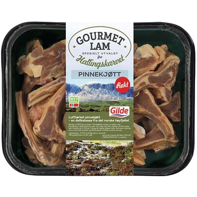 Pinnekjøtt av gourmetlam røkt 4xca1,5kg kg