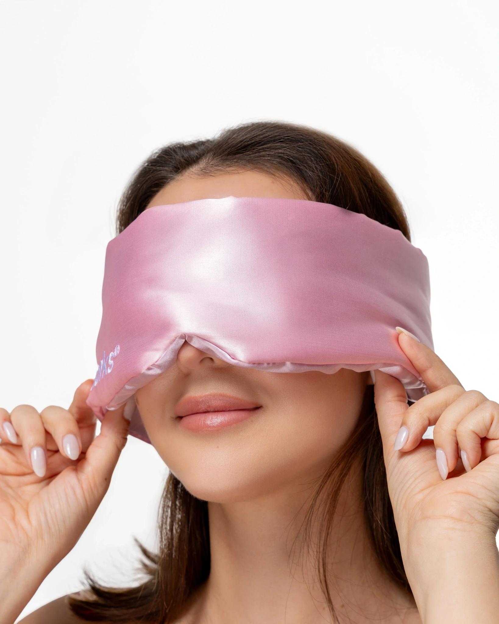 Brushworks Cushioned Satin Sleep Mask, 1 stk.