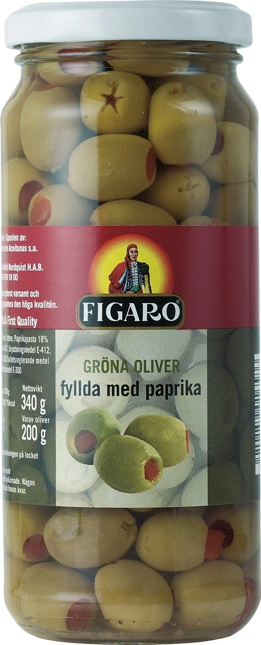 Gröna oliver med pimientos