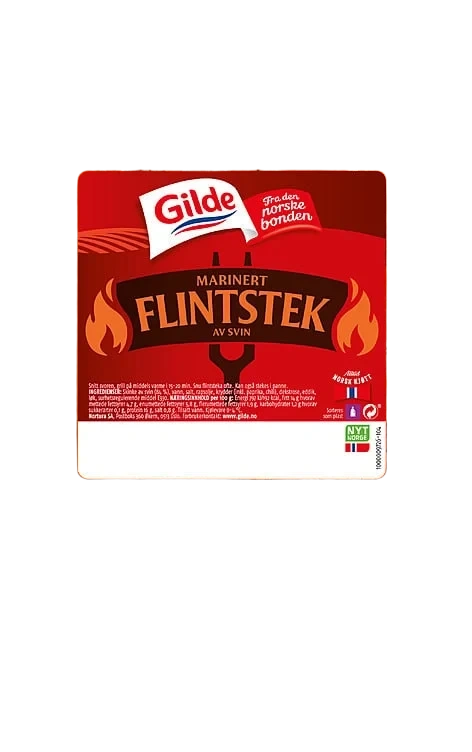 Flintstek marinert 5xca1kg  kg