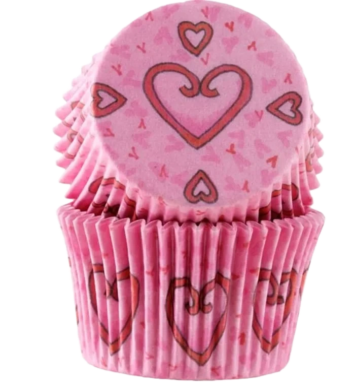 Muffinsformer Hjerte 30stk Cacas