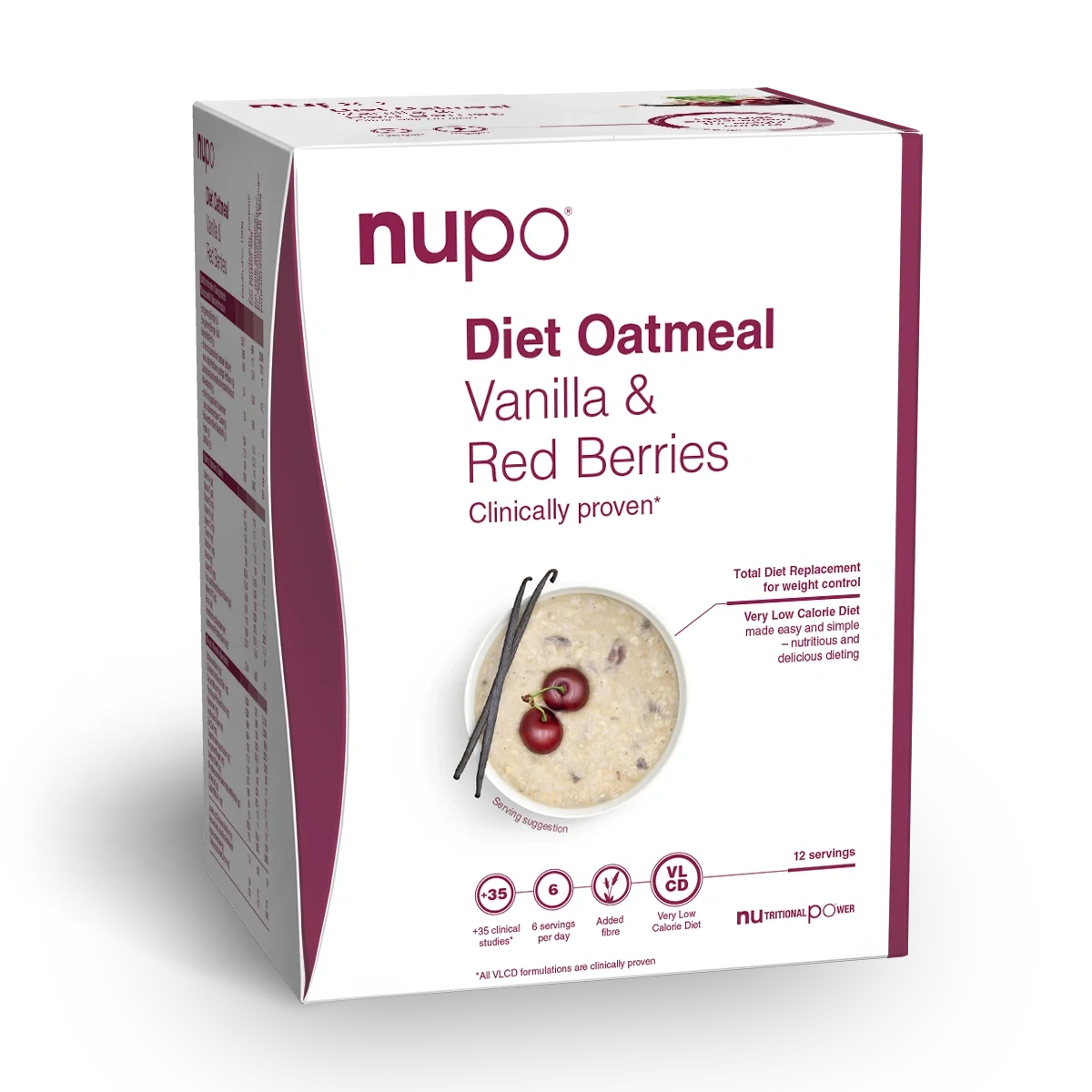 Diet Oatmeal Vanilla Red Berries