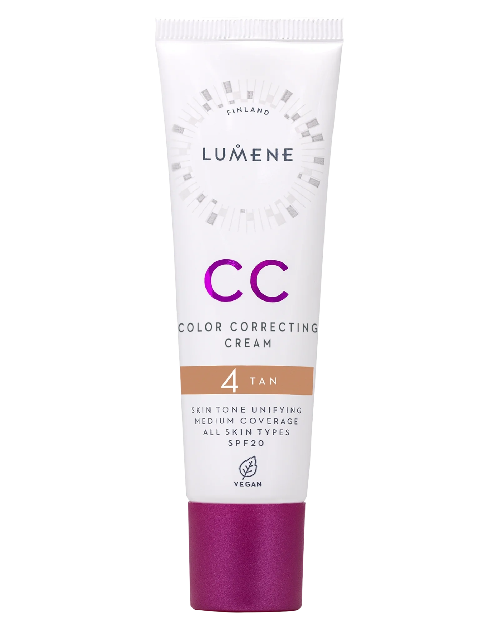 Lumene CC Color Correcting Cream SPF20, 4 Tan, 30 ml