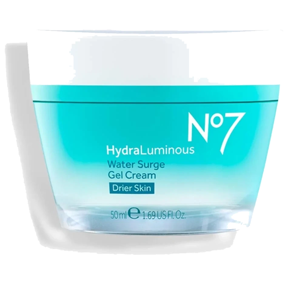 No7 Hydraluminous Water Surge Gel Cream for Dry Skin, Hydration