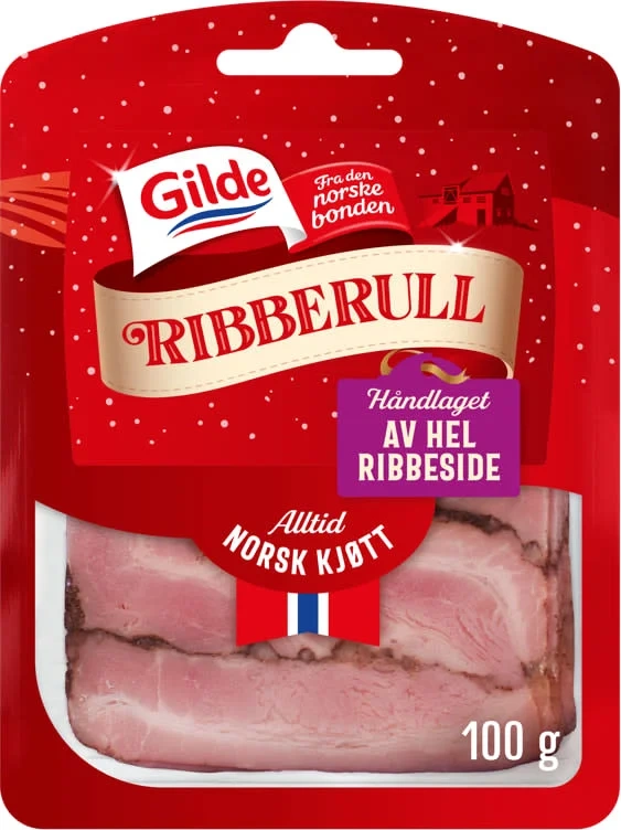 Ribberull Skivet 100g Gilde
