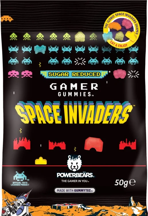 Space Invaders Gamer Gummies 50g Powerbears
