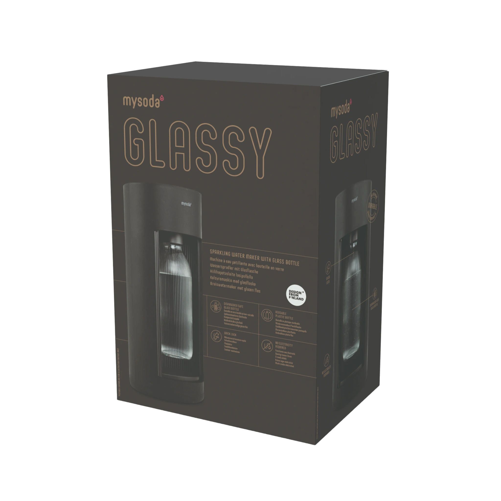 Mysoda Glassy Black kolsyremaskin