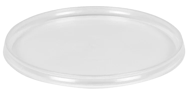 Plastbeger lokk ø122mm klar pp 1414stk