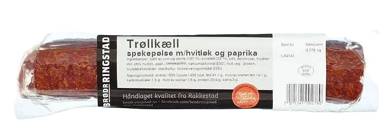 Trøllkæll Spekepølse, 270 g
