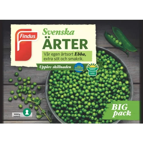 Ärter Frysta