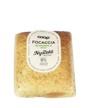 Coop Focaccia Bs Rosmarin Salt 400g