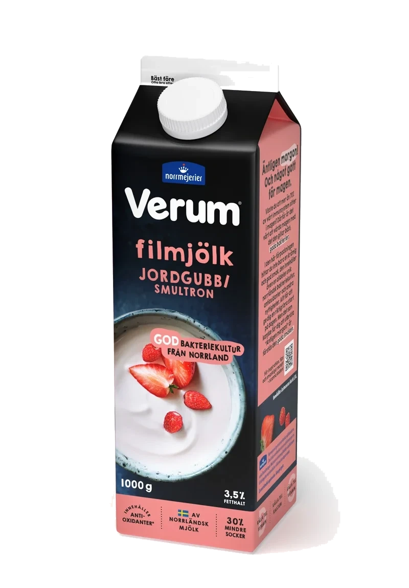 Filmjölk 3.5% Jordgubb/Smultron