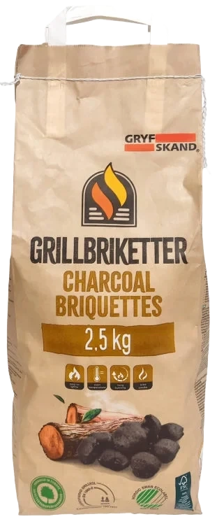Grillbriketter 2,5kg Gryfskand