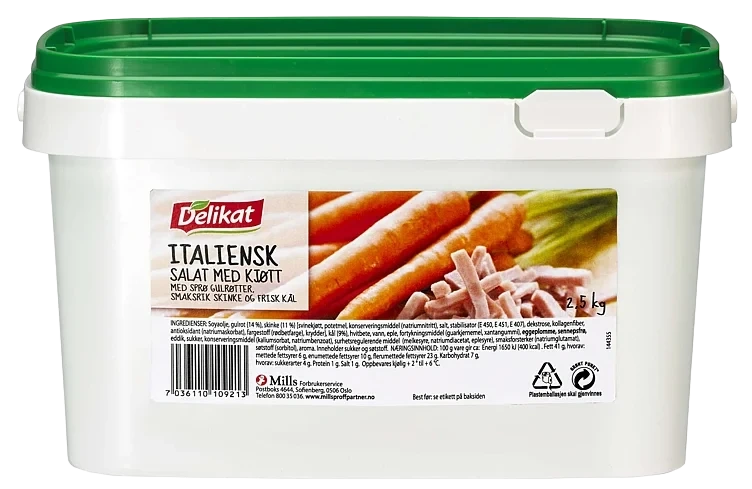 Delikat Italiensk salat m/kjøtt 2,5kg